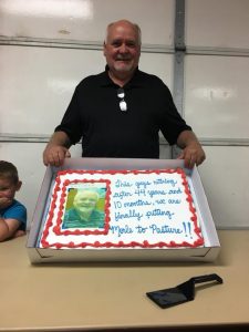 Merle Patzkowsky retires from Waldon after 44 years of service.